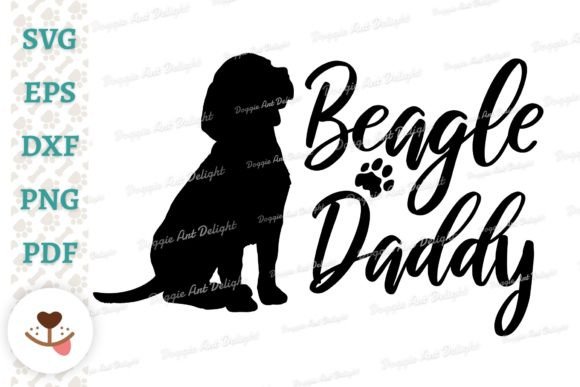 Beagle Daddy, Beagle Dog Dad Svg Design