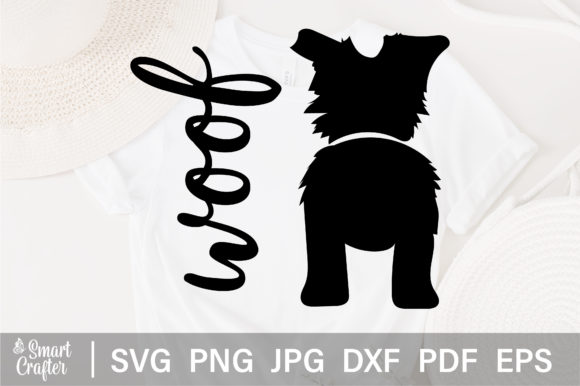 Border Collie Dog Butt SVG Design