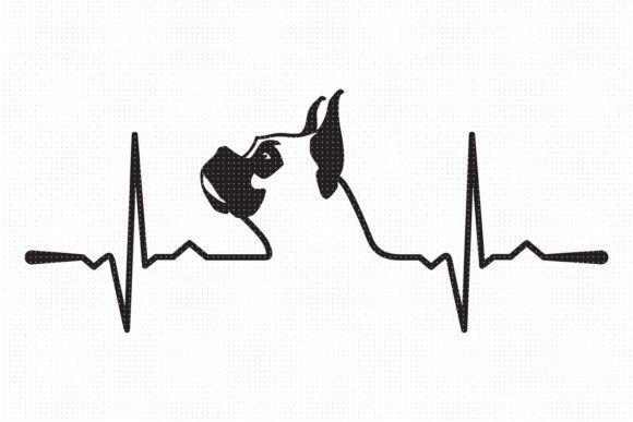 Boxer Dog Heartbeat SVG: A Designer's Take for Embroidery