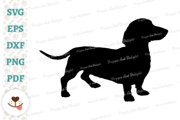 Dachshund Dog Silhoeutte Svg Png Dxf Eps