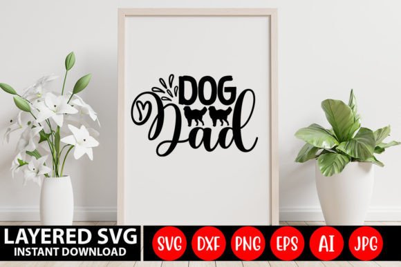 Dog Dad SVG Cut File