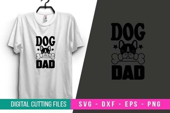 Dog Dad SVG Design for Dog T-shirt