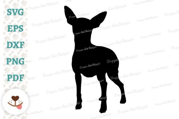 Min Pin Dog Silhouette SVG PNG DXF EPS