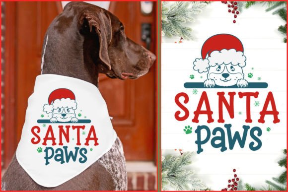 Santa Paws Dog Bandana SVG Design: A Designer's Review