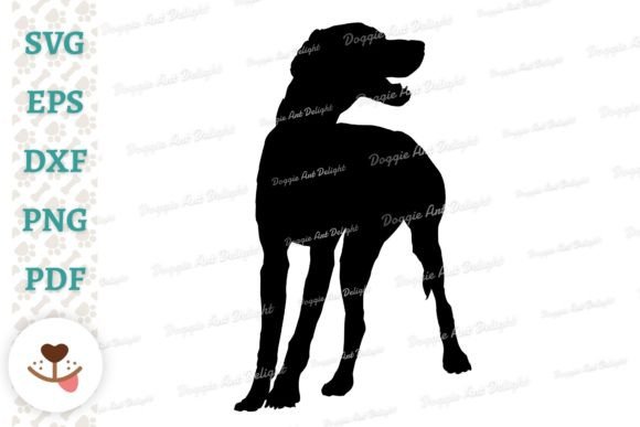 Standing Pointer Dog Silhouette: A Designer's Eye